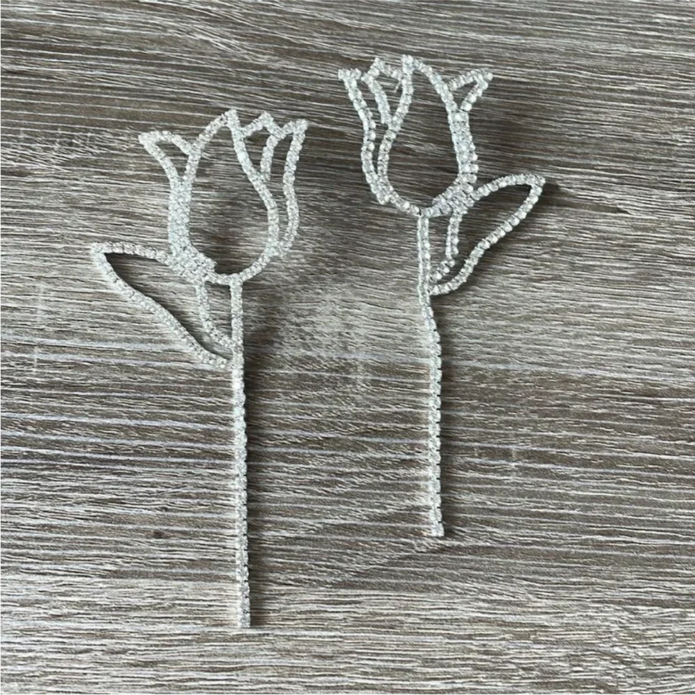 Tulip drop earrings M283 - Picture 2 of 4